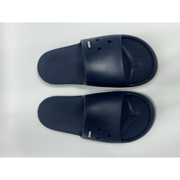 Crocs Crocband III Slide Sandals 205733 Women’s 9 Men’s 7 Navy Blue Slip On - Picture 3 of 9